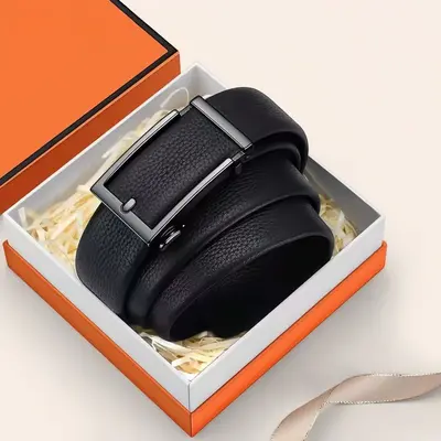 POLO Erkek Deri Kemeri İç Toka Gizli Uç İç Giyim Tipi Bel Kemeri Orta Yaşlı Genç Casual Trendyürü Çok Amaçlı Pantolon Kemeri - 7