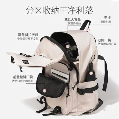 Backpack, simple versatile, large capacity, student