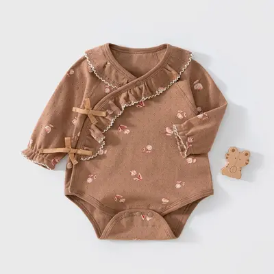 Baby Langarm-Strampler aus Baumwolle, nahtlos - 7