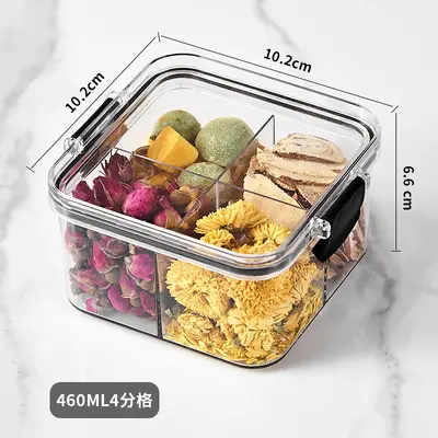 6-Compartment Airtight Storage Jar for Grains, Spices and Tea - 7