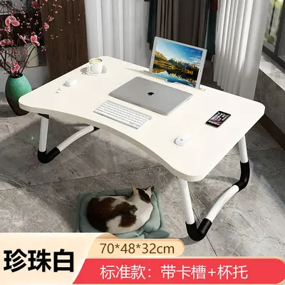 Foldable Laptop Bed Table, Small Lazy Desk for Bedroom and Dormitory - 12