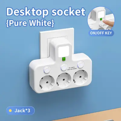跨境欧规一转多款式开关USB-C插座带usb智能插座排插拖线板TypeC