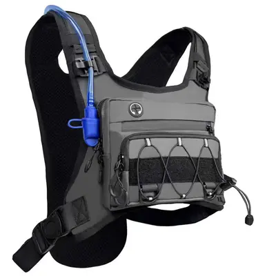 Outdoor-Sport-Fahrradrucksack multifunktional Wandern Bergsteigen Weste leicht Taktik Rucksack Gelände Brustbeutel - 7