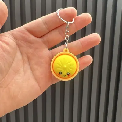 Simulation Steamed Bun Keychain, Cute Bag Charm - 7