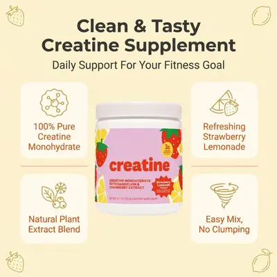 外贸TK草莓柠檬味肌酸粉Creatine Monohydrate膳食补充剂厂家现货