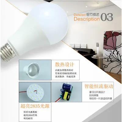 Süper parlak led enerji tasarruflu ampul 110V 127V e27 5W 7W 9W ampul lamba üreticileri toptan LED ampul lamba - 2
