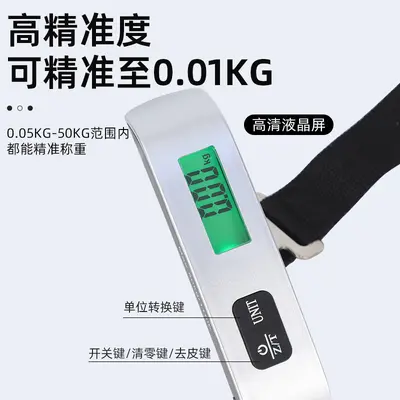 Taşınabilir El Elektronik Ölçeği Dokuma Kayışlı Kancalı Tartı Mini Elektronik Tartı Yüksek Hassiyetli Bagaj Tartısı Ev Tartısı Sebze Balık Tutma Küçük Tartı