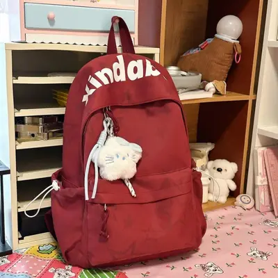 Large Capacity Lightweight Star Print Student Backpack - 3