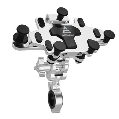 Motorcycle Aluminum Phone Holder with Anti-Vibration Navigation Mount - 6