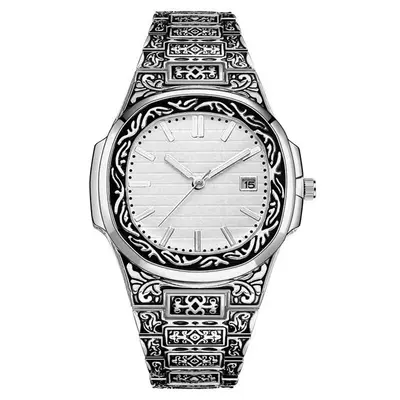 New Foreign Trade Cross-Border Trend Fashion Retro Men's Wristwatch Bronze Colored Wristwatch - 11