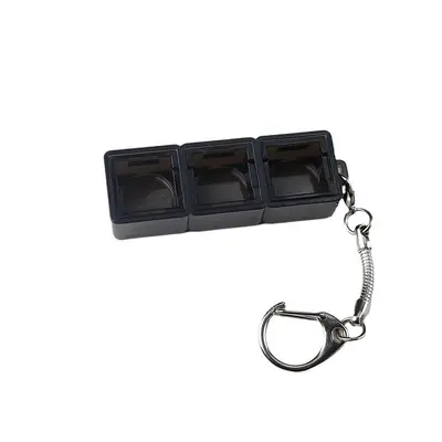 PC malzemeden yapılmış şeffaf 2 delikli, 3 delikli, 4 delikli anahtarlık, yılan zincir kilidi ile çeşitli mekanik klavye anahtarlarıyla serbestçe takılabilir. - 3