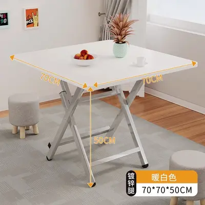 Katlanabilir masa yemek masası gece pazarı aperatif basit yuvarlak masa kiralama ev açık taşınabilir durak yeme kare masa küçük masa - 12