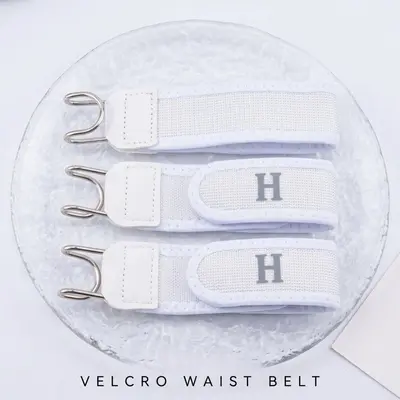 Elastic Stretch Belt with Magic Tape Knit Binding