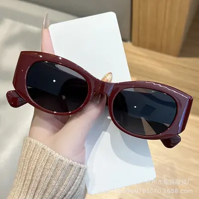 Small Frame Retro Sunglasses - 4