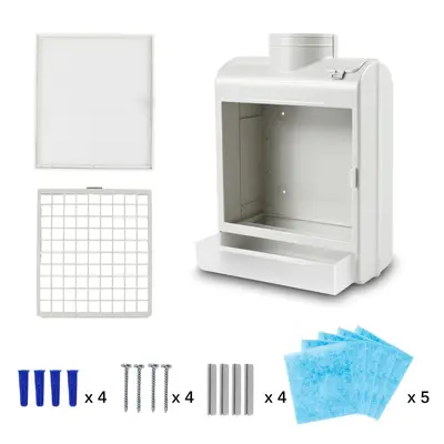 Dryer Exhaust Vent Filter with Water Collection Box and Lint Mesh Cover - 5