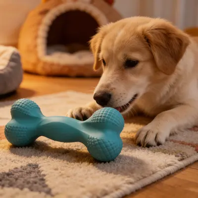 Dog Chew Teeth-Cleaning Bone, Floating, Wear and Bite Resistant, All Sizes - 5