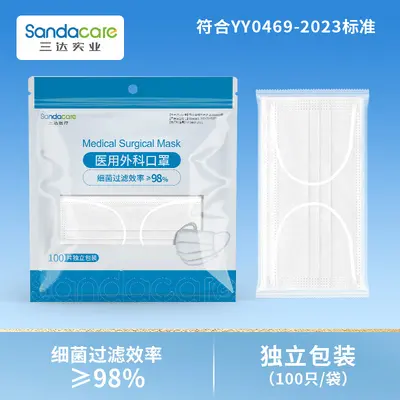 Medical Surgical Mask, Disposable, Individually Packed, High Protection - 12