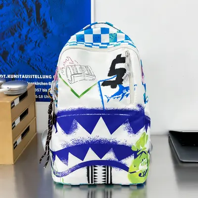 Men's Casual Backpack, Mid-Size Student Laptop Bag, Camouflage Pattern - 6