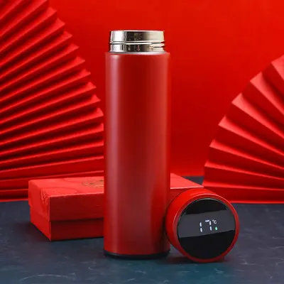 Smart Temperature Display 304 Stainless Steel Thermos Cup, Double-Wall - 8