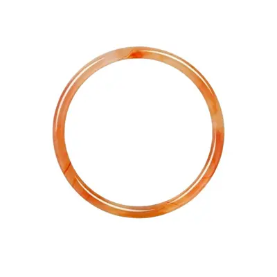 Neuer chinesischer Stil Glas Jade ähnlich Eis transparent Jingle Armreif, dicker runder Stab, Nischen Antikstil, vielseitiger dicker Armreif für beste Freunde.