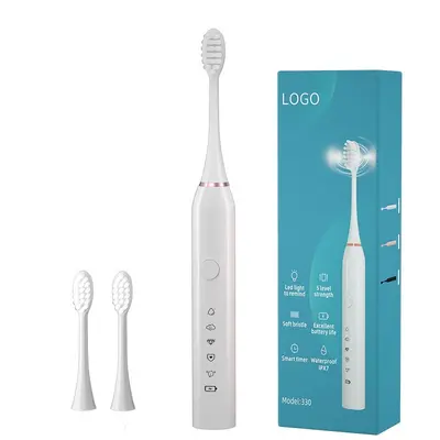 Rechargeable Electric Toothbrush for Adults, Soft Bristles, Couple Set - 7
