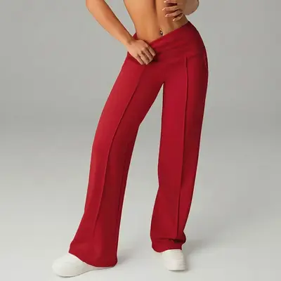 Erkek Kadın Bel Dikişli Cepli Slim Fit Uzun Düz Paça Outdoor Spor Pantolon - 10