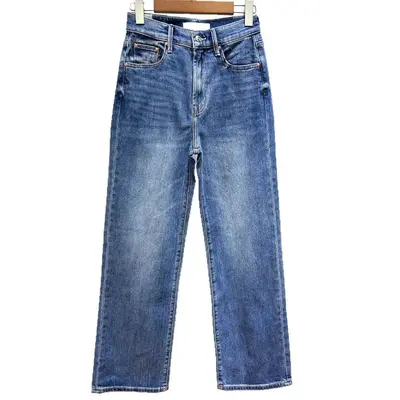 Early Spring Euro-American Alice Mo High-Waisted Loose Daddy Jeans, Straight-Leg Wide-Leg Denim Trousers for Women, Suitable for All Leg Shapes