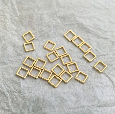 Zinc alloy luggage mini lock pendant decorative padlock bag small fake lock square buckle vegetable basket