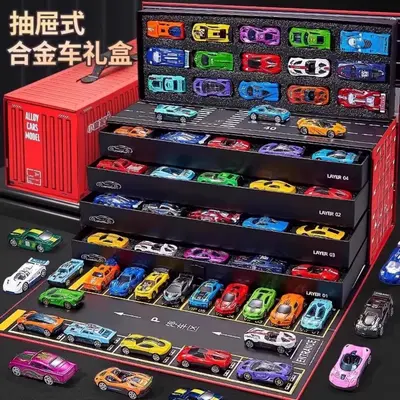 Kinder-Spielzeugauto-Set aus Legierung, Mini-Modelle