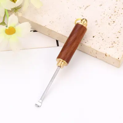 Portable Solid Rosewood Ear Cleaning Stick - 4