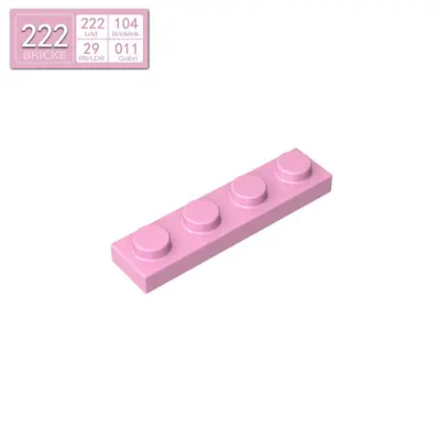 1x4 Plate Building Blocks, Compatible with LEGO 3710, 50g or 1kg - 7