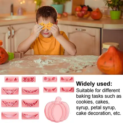 Cadılar Bayramı 3D stereo kurabiye kalıbı, kek ve fondant için
