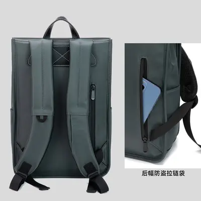 Men's backpack, premium, minimalist, versatile, fashionable, popular, large capacity, lightweight, business laptop backpack for 16 inch notebooks - 5