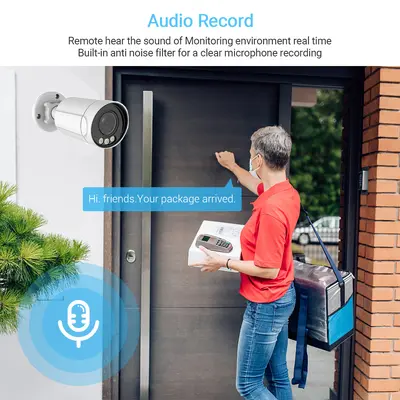 Acarte 4K 5X Zoon PoE Security camera cctv5倍变焦POE监控套装