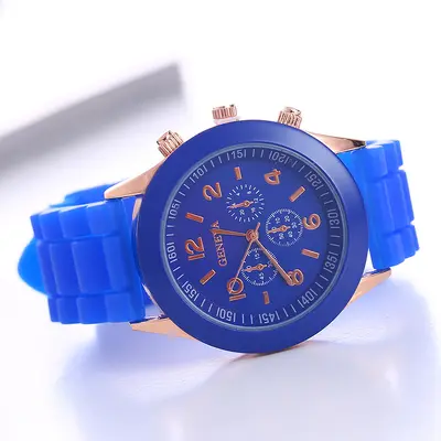 Spot Geneve Geneve Silikon Uhr Damen Korea-Stil elegant und schön farbiges Gel Student Casual Uhr