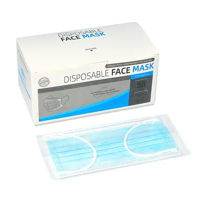 Disposable Face Masks, Individually Packaged