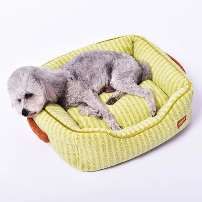 Peluş Kare Evcil Hayvan Yatağı Minderi, Küçük Orta Büyük Köpek ve Kedi - 3