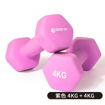 Hexagonal dumbbell set, cast iron, solid construction - 10