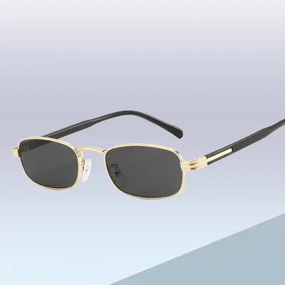 Metal Narrow-Frame Women's Sunglasses, UV400 Protection - 3