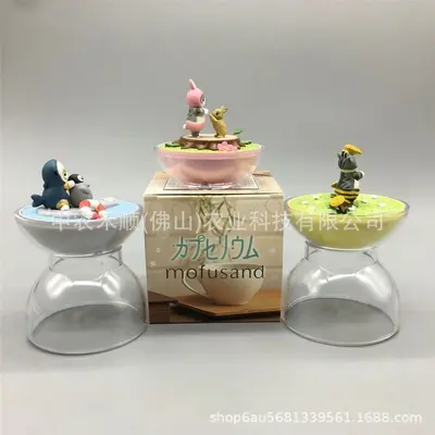 Meereskatzen-Haiküsse Blindbox-Figur, transparente Flaschendeko