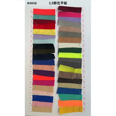 Elastic Binding Tape 1cm, Flat Elastic Band 1.5cm, Black and White - 9