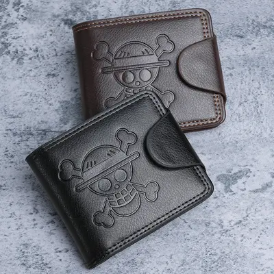 Men's Short Wallet, Multi-Functional, Multiple Card Slots, Cartoon Design - 4