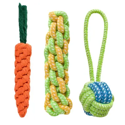 Cotton Rope Dog Toy with Knots, Chew-Resistant - 6