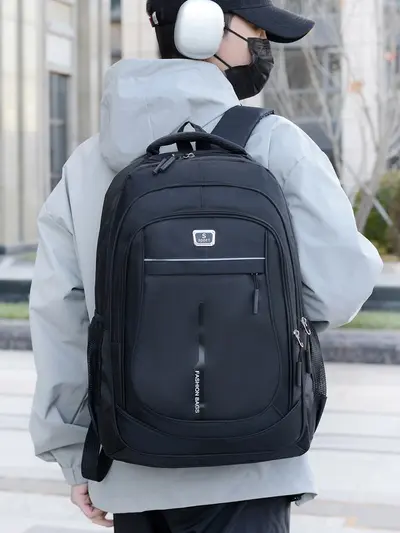 Men's Minimalist Laptop Backpack for Business Trips and Travel - 3