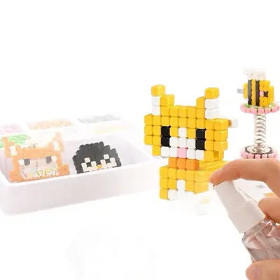 Children's Educational Building Block Material Set, No-Iron Setting, 9 Animal Designs - 5