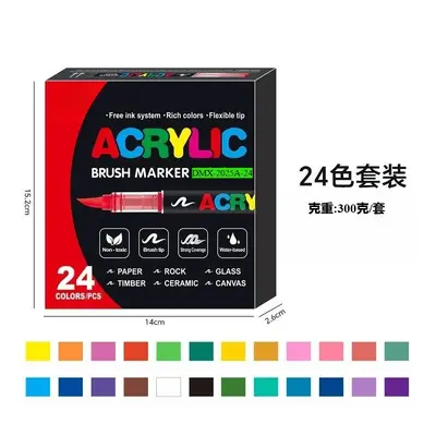 Acryl-Marker mit weicher Spitze und deckenden Farben für Kinder und Kunststudenten - 8