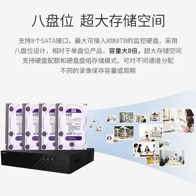 海康威视DS-8832N-R8  32路8盘位网络硬盘录像