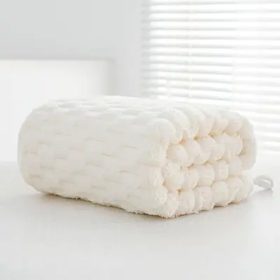 Coral fleece bath towel set, cloud pattern, quick-drying - 7