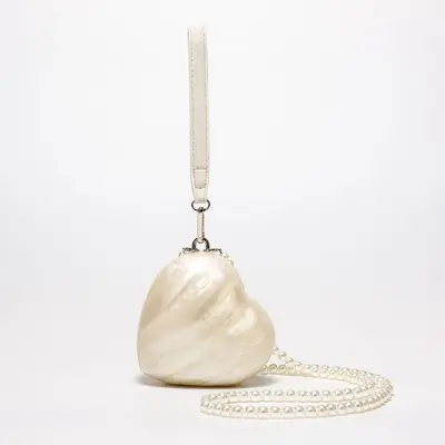 Women's Single Shoulder Crossbody Bag, Special Shaped Acrylic Shell Clutch for Weddings - 5