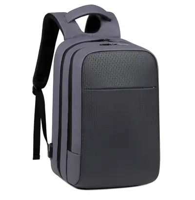 Waterproof Rechargeable Laptop Backpack, Contrast Color, Multifunctional - 10